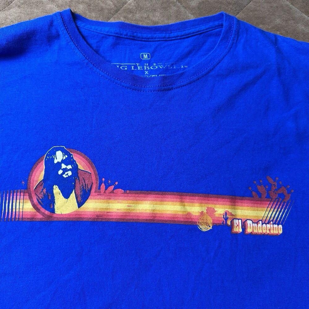 The Big Lebowski T Shirt The Dude El Duderino Men’s Medium Blue